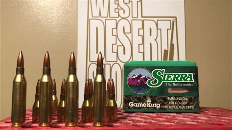 015 off the lands) Very accurate out to 600 yds, hardly any recoil. . Sierra gameking 243 100 gr load data